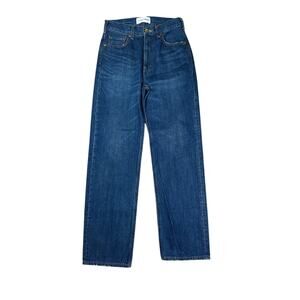 Tu Es Mon Tresor Emerald Jean Womens Size 25 High Rise Straight Boyfriend Fit